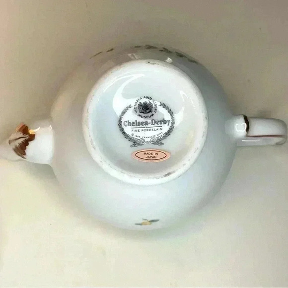 Vintage Chelsea-Derby Miniature Teapot and Cover 1985 (made) Franklin Mint - Picture 7 of 16